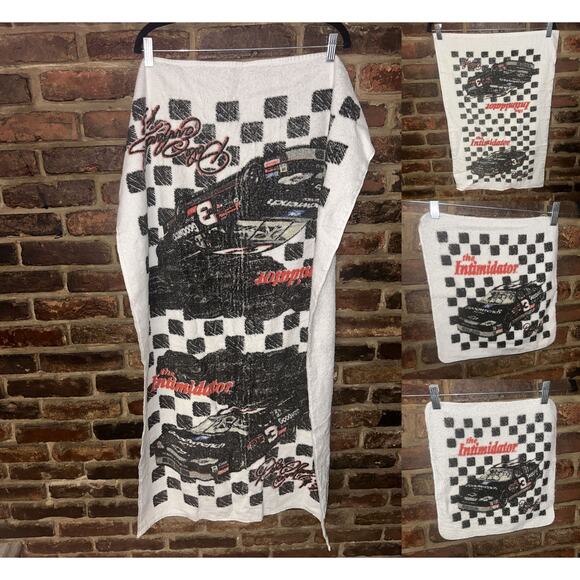 Nascar Dale Earnhardt Intimidator 4 Piece Towel Towel Set Bath Hand & Washcloths - Picture 1 of 12